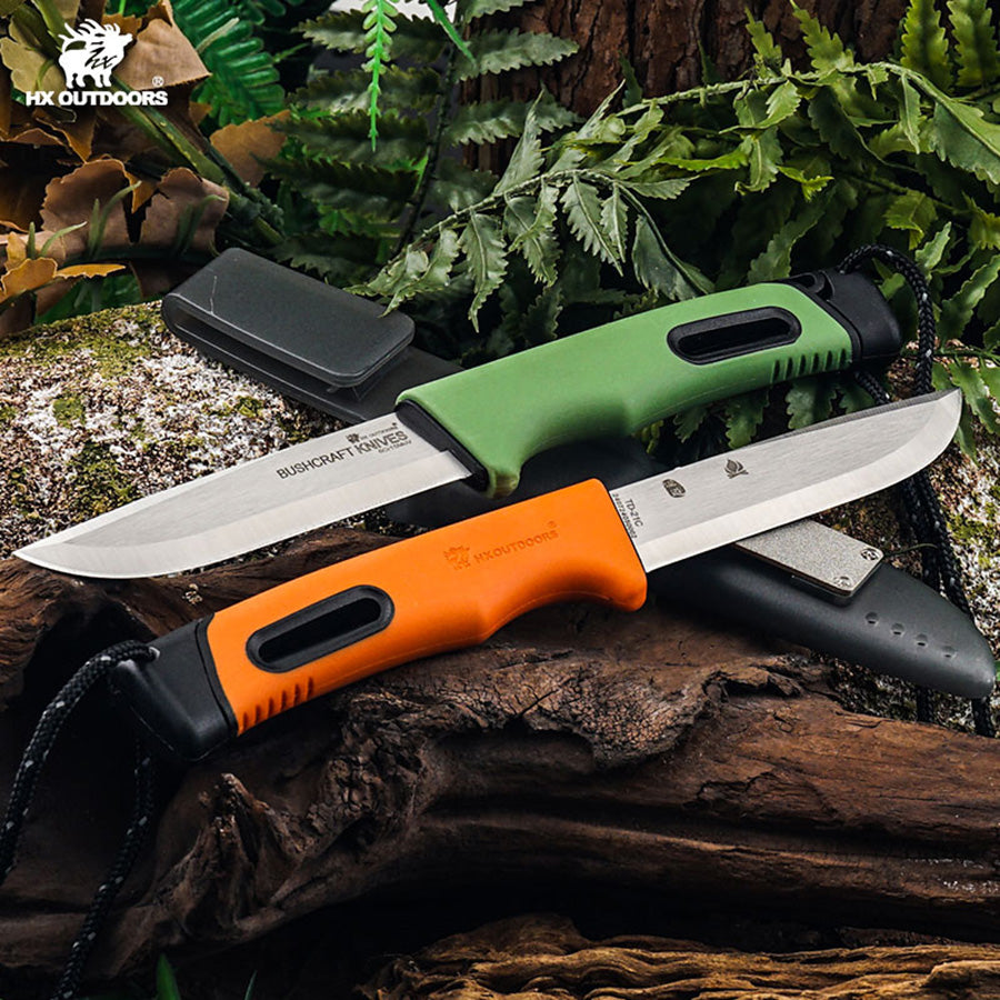 
                  
                    Fixed Blade HX OUTDOORS 3.74" 5Cr15  Black PP+TPR Green Handle SURVIVAL Master Fixed Blade Knife Outdoor Camping Survival Hunting TD-21A from HX OUTDOORS
                  
                