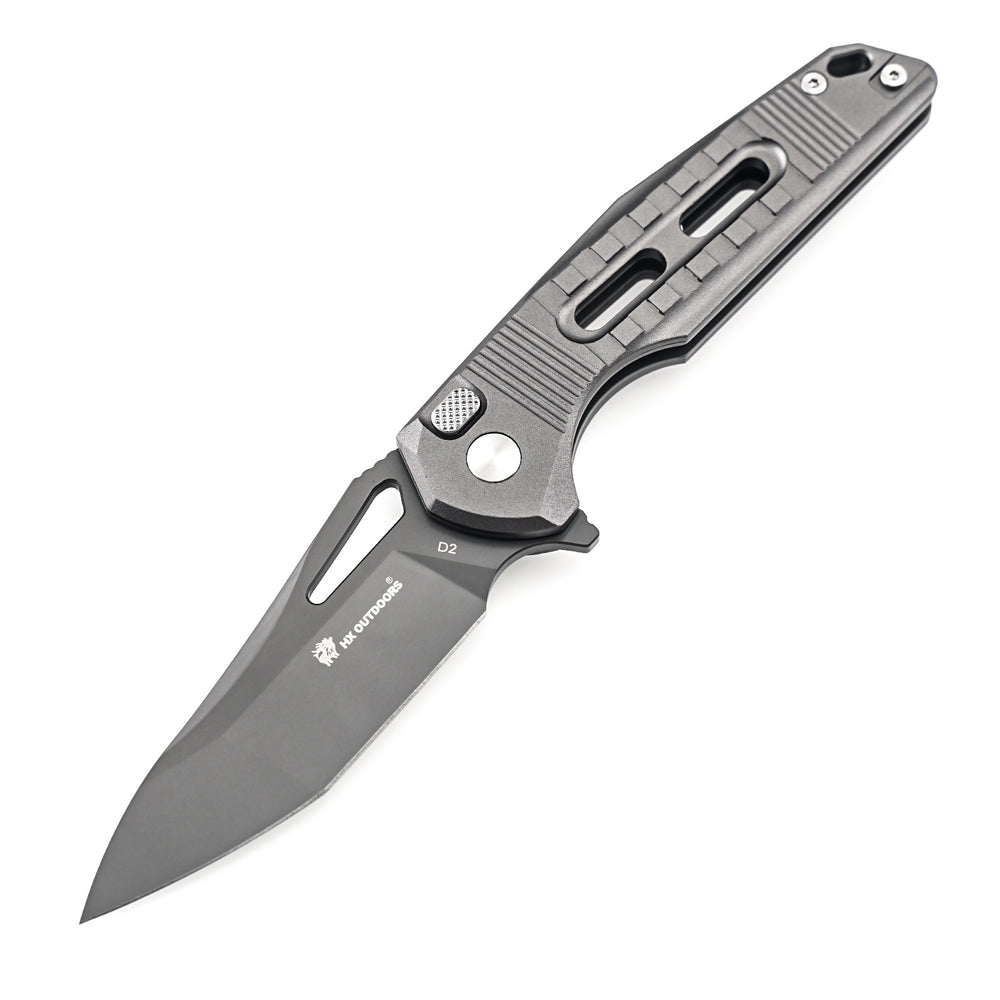 
                  
                    Pocket Knife HX OUTDOORS REINFORCED ROCK ONYX 2.87" D2 Aluminium Alloy Plunge Lock Tactical Folding Knife  Camping, Hunting, And Outdoors ZD-104-S from HX OUTDOORS
                  
                