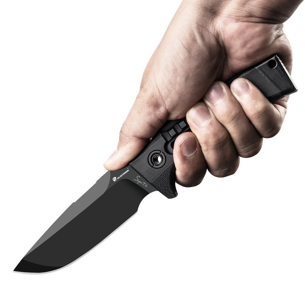 
                  
                    Fixed HX OUTDOORS ROCK X Survival Fixed Blade Knife Black G10 (3.8'' DC53) TD-11B from HX OUTDOORS
                  
                