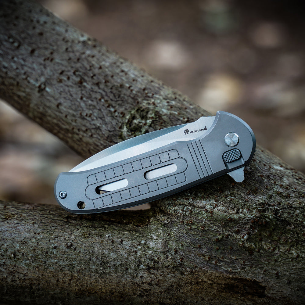 
                  
                    Pocket Knife HX OUTDOORS  ROCK SAPPHIRE 2.4" D2 TITANIUM Drop Point Folding Knife Camping Outdoor ZD-114S from HX OUTDOORS
                  
                