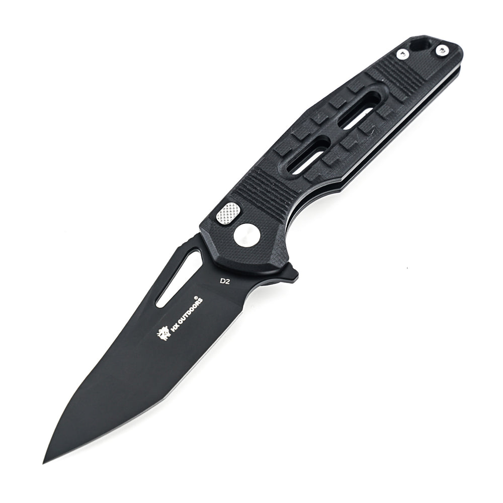 
                  
                    Pocket Knife HX OUTDOORS REINFORCED ROCK ONYX 2.87" D2 G10 Plunge Lock Tactical Folding Knife  Camping, Hunting, And Outdoors ZD-104B-S from HX OUTDOORS
                  
                