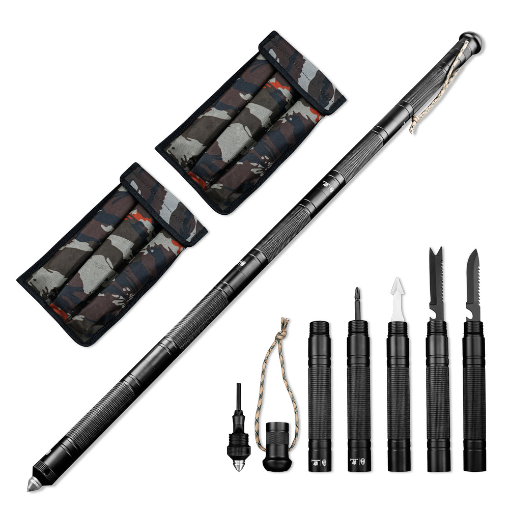 Survival Baton HX OUTDOORS SENTINEL FORCE Survival Batons Stick (36''  Aluminum Alloy) ZSG-001B from HX OUTDOORS